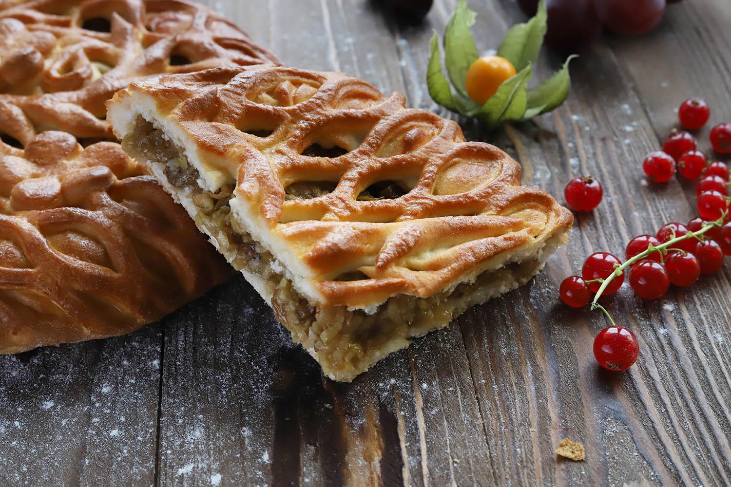 img_8506 Пирог с яблоком и персиком — изображение 1