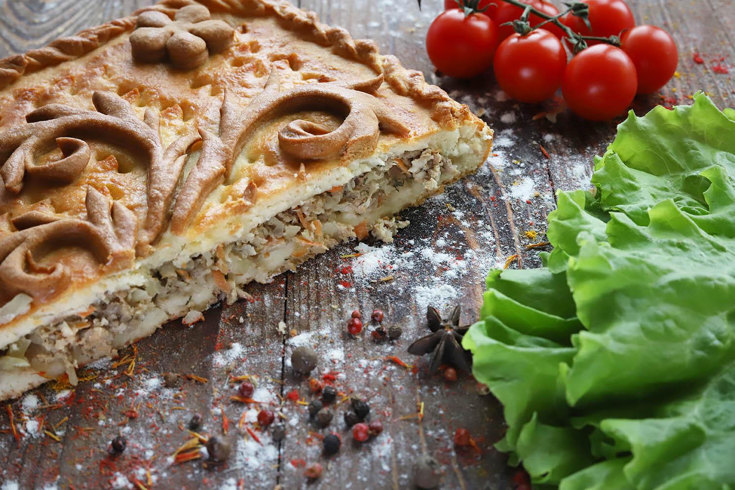 img_8603 Пирог с говядиной, луком и зеленью — изображение 1